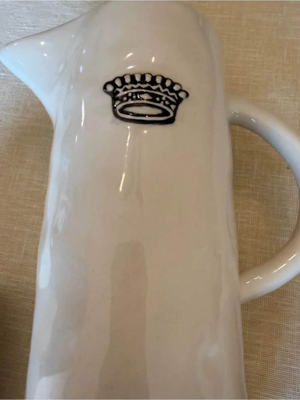 RARE Rae Dunn By Magenta Pitcher with 2 Tumblers; Have a Royal Day
